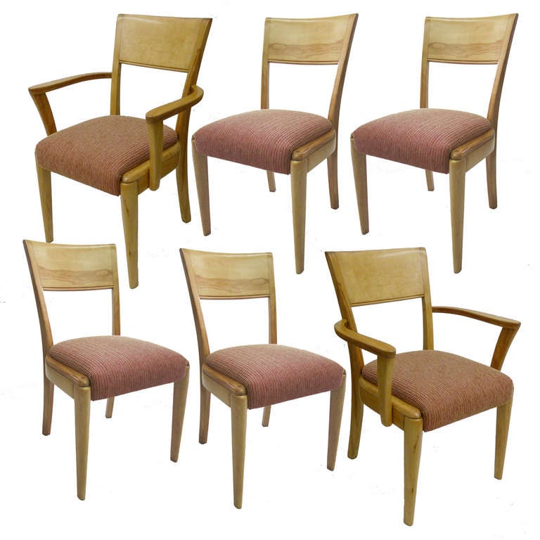 Heywood Wakefield Dining Chairs, set of 6 at 1stdibs