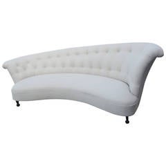 Asymmetrical Hollywood Regency Sofa 12