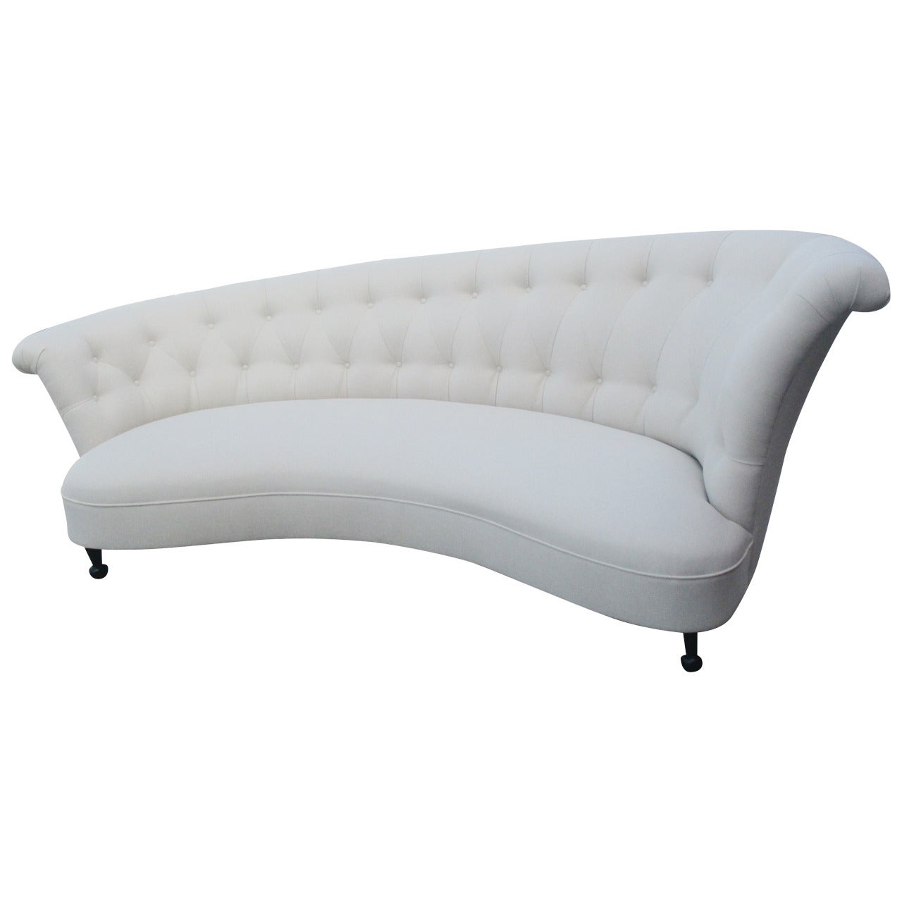 Asymmetrical Hollywood Regency Sofa