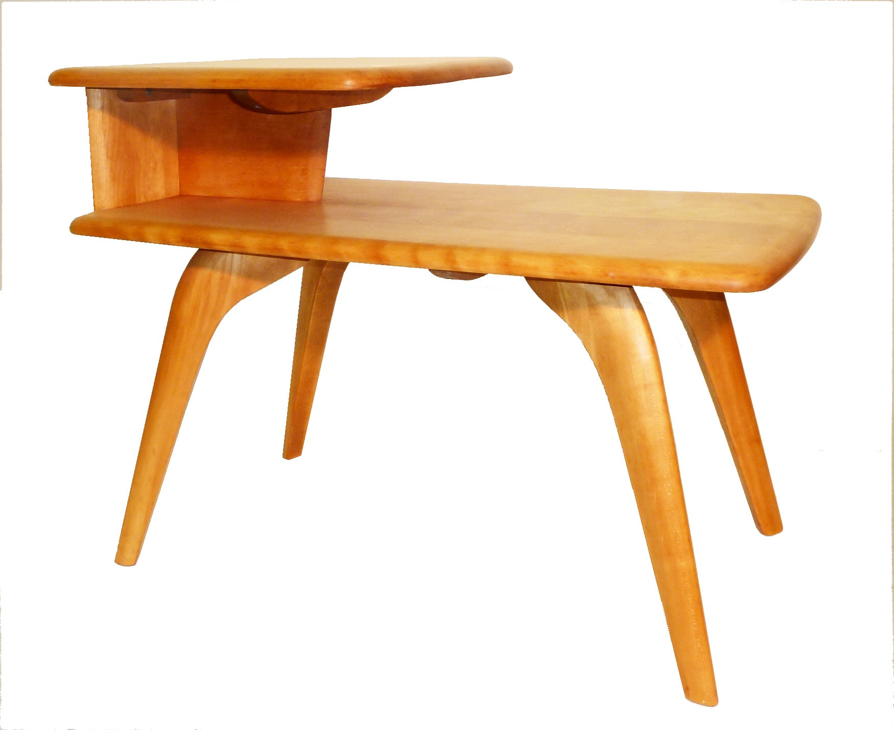 Mid-Century Modern Two-Tier Tables by Heywood Wakefield, Pair