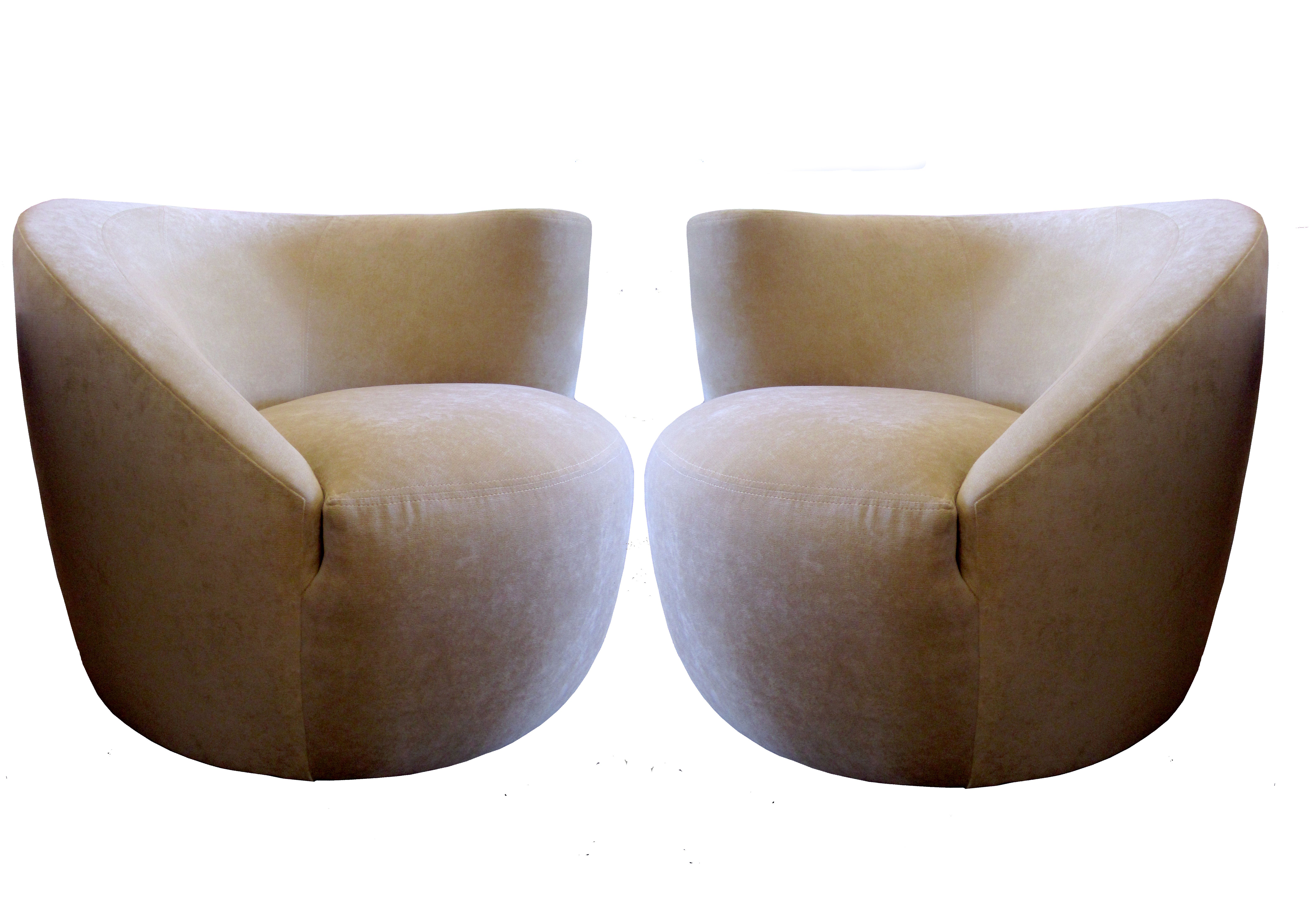Nautilus Chairs by Vladimir Kagan for Directional, Pair