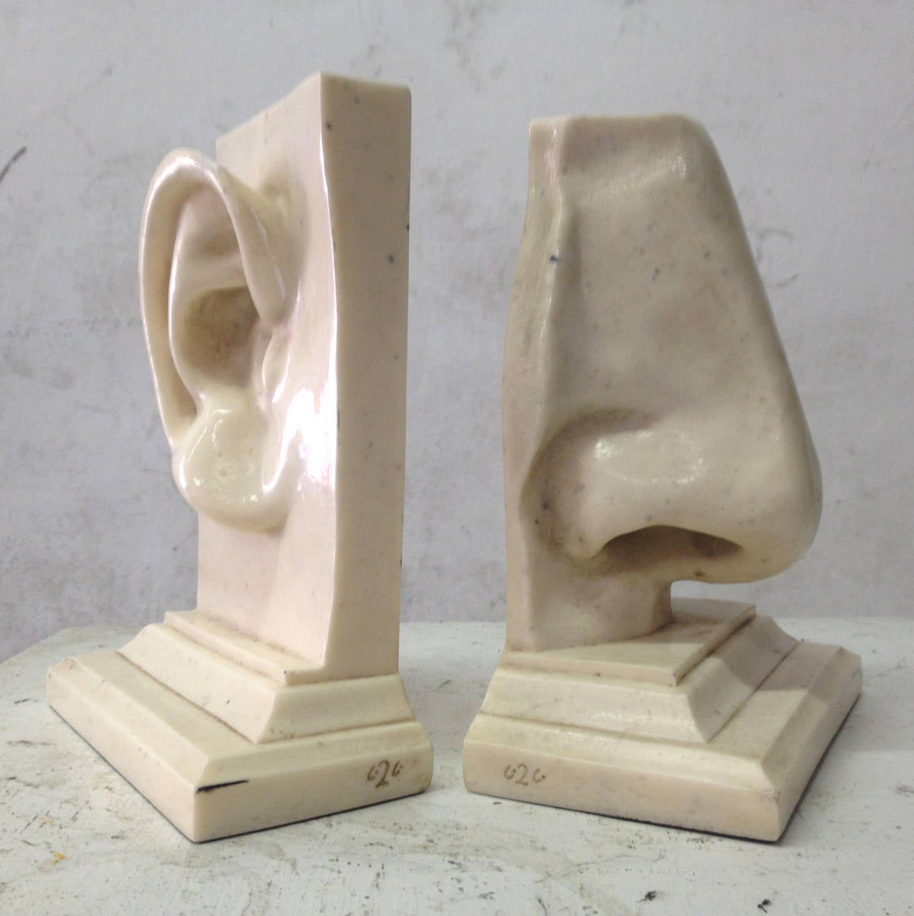 Pair of Italian Figural Resin Bookends 3