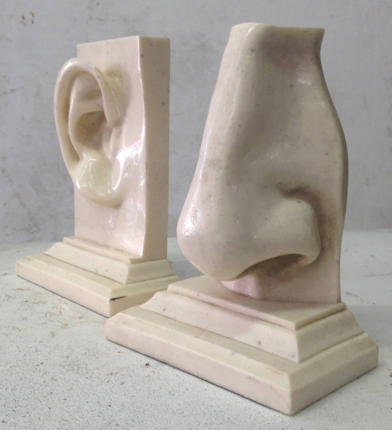 Pair of Italian Figural Resin Bookends 4