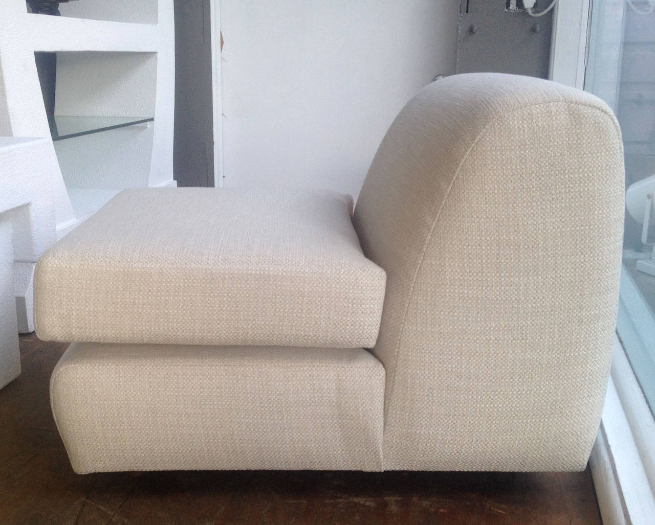 American Pair of Steve Chase Slipper Chairs