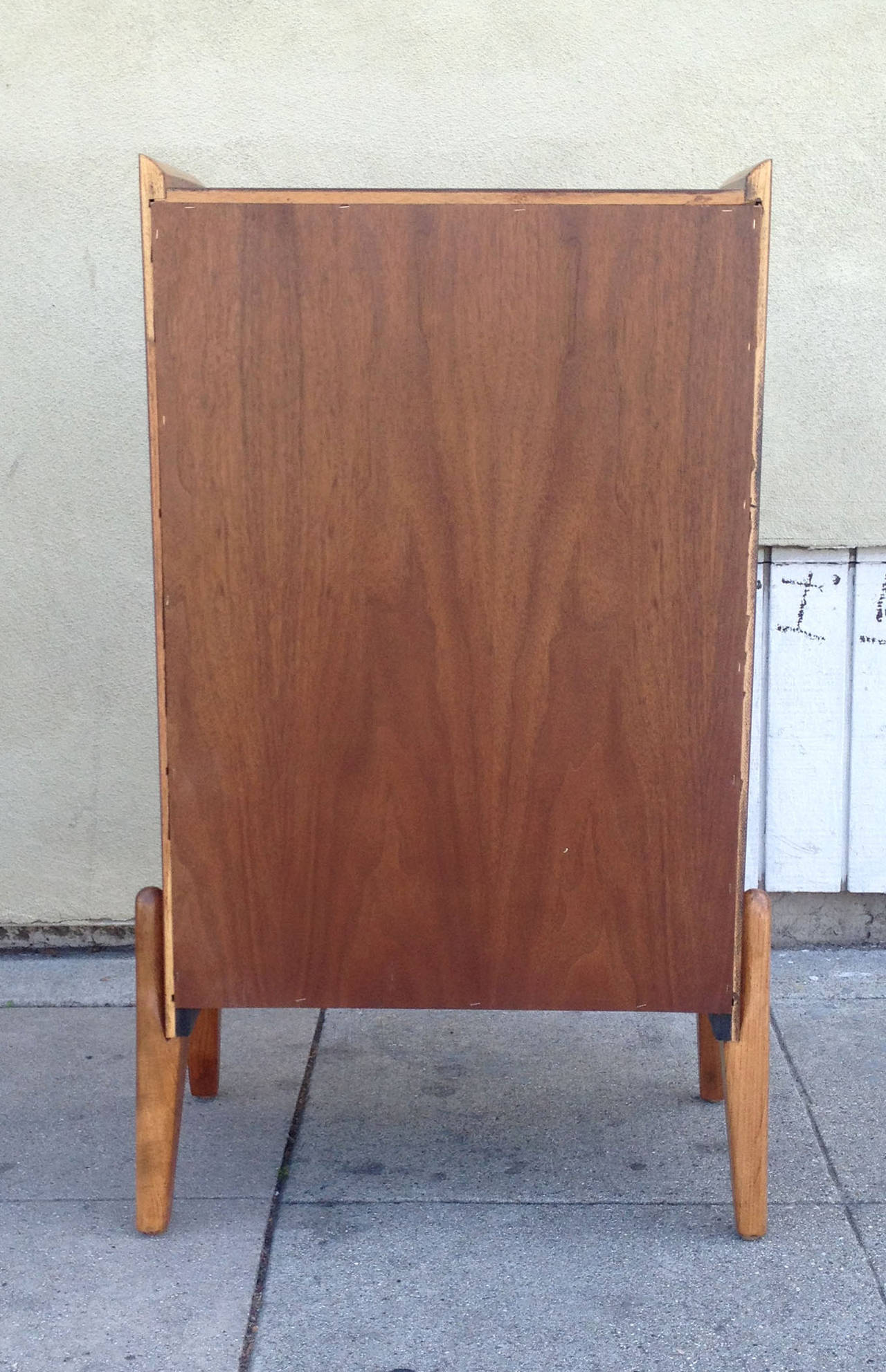 Pair of Two-Tone 1950s French Nightstands or Cabinets 1