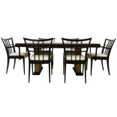 Mid-Century Modern Dining Set by Paul Frankl for Brown Saltman
