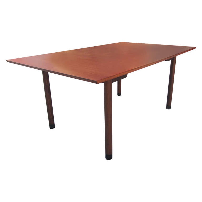 Three Leaf Dining Table by Edward Wormley for Dunbar at 1stdibs Three Leaf Dining Table by Edward Wormley for Dunbar at 1stdibs