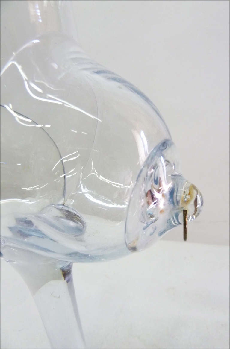 Art Glass Breast Goblet / Vase In Excellent Condition In Pasadena, CA