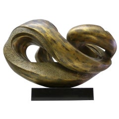 Amorphous Gilded Resin Sculpture