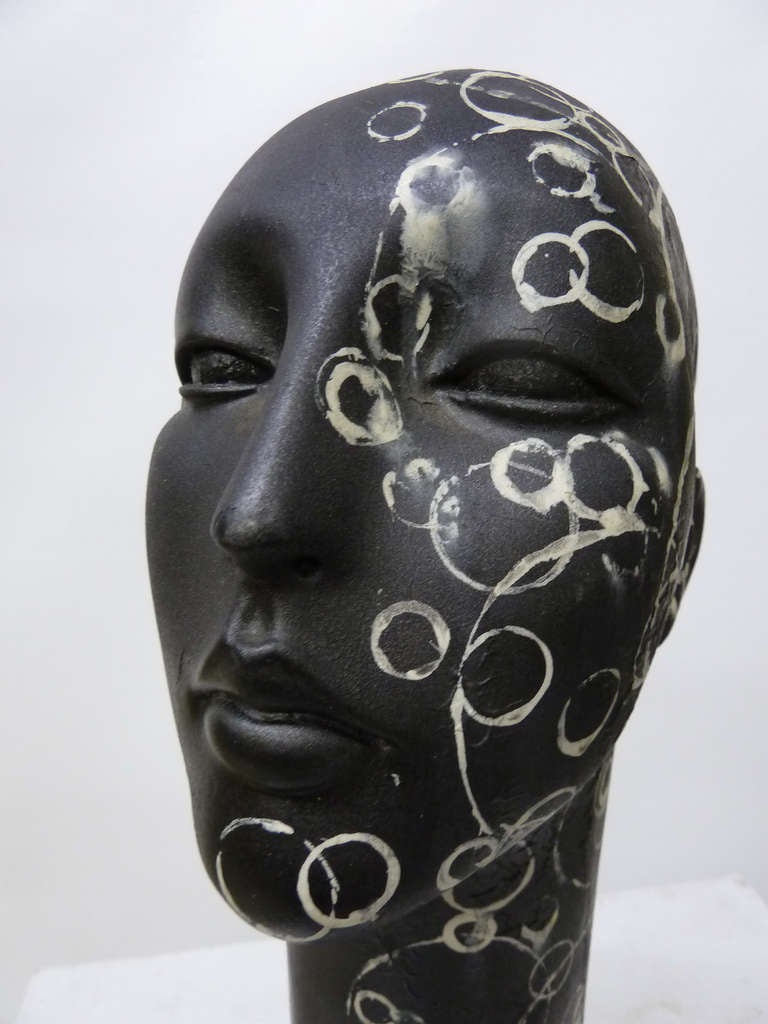 Dramatic Sculpture of Woman with Elongated Neck 2