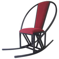 Memphis Group Style Rocking Chair in the Manner of Michele de Lucchi