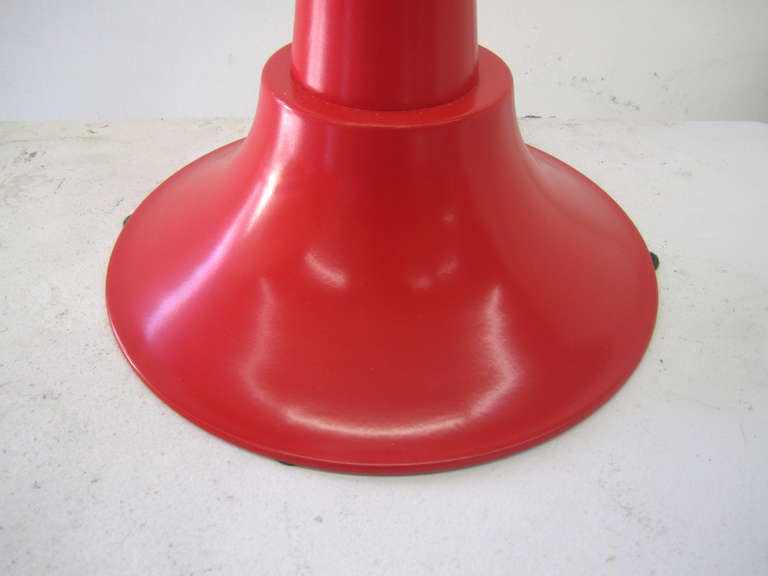 American Cadmium Red Industrial Lamp
