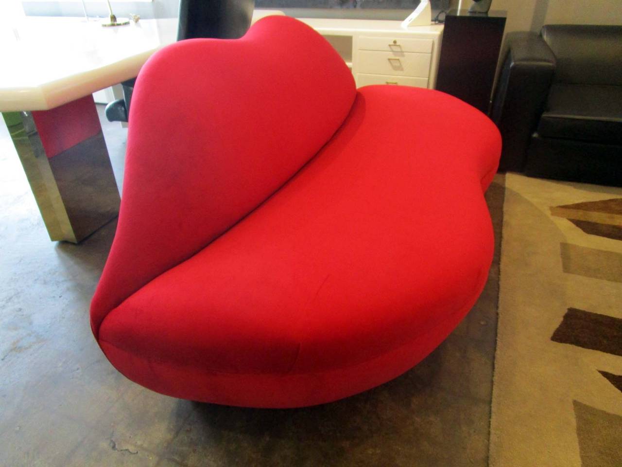 Bright Red LipShaped Bocca Loveseat at 1stDibs lips loveseat