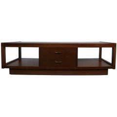 Architectonic Walnut Coffee Table by Lane