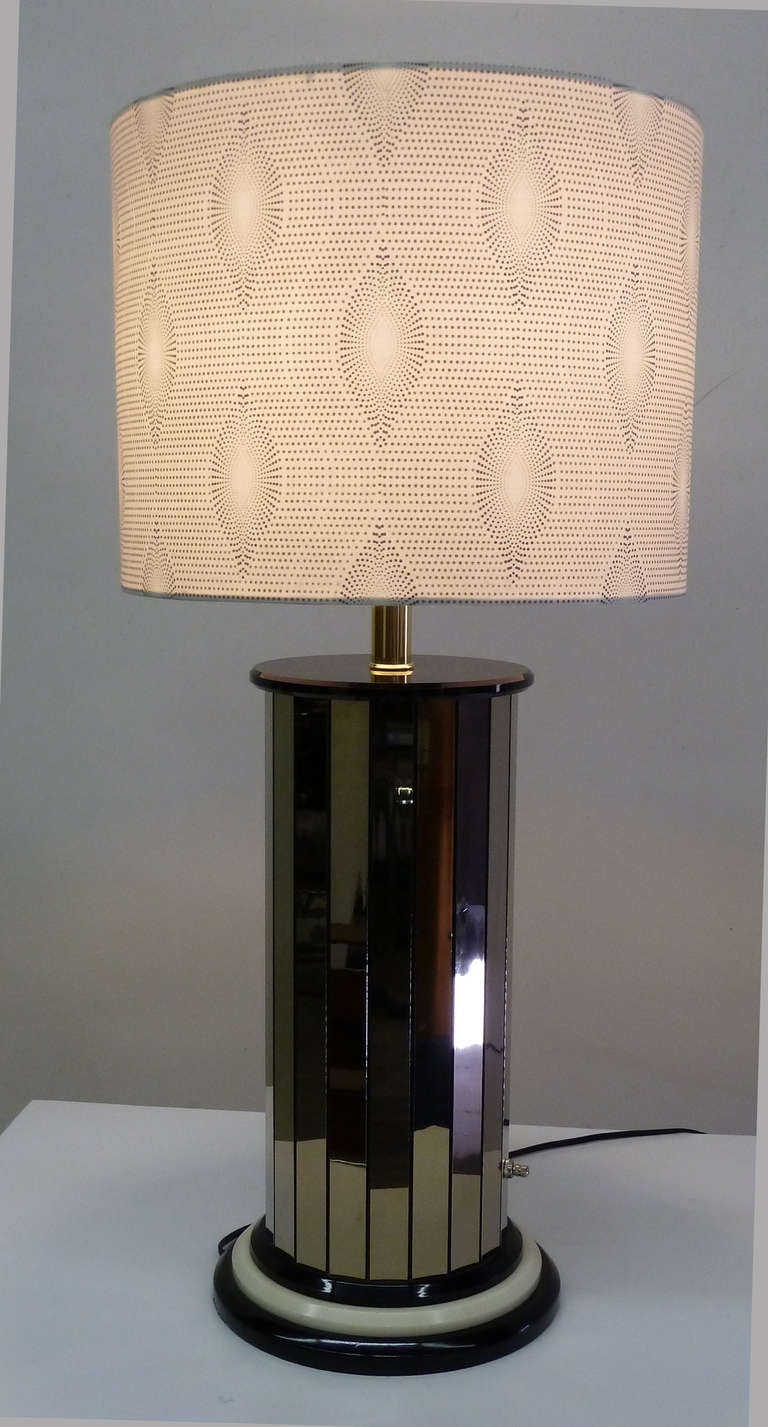 Paneled Mirror Lamps, Pair 2