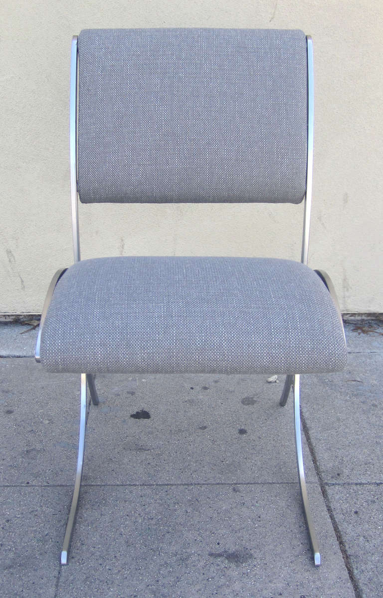 Chic French Dining Chairs by Maison Jansen, Set of Six In Excellent Condition In Pasadena, CA