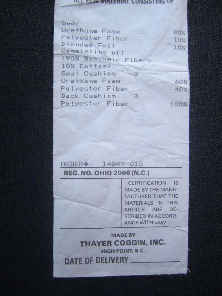 Minimal Tuxedo Sofa by Milo Baughman for Thayer Coggin 1