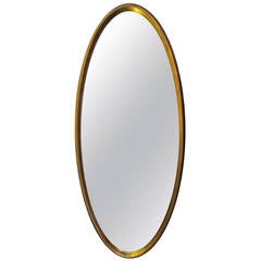 Elegant Oval Gilt  Mirror