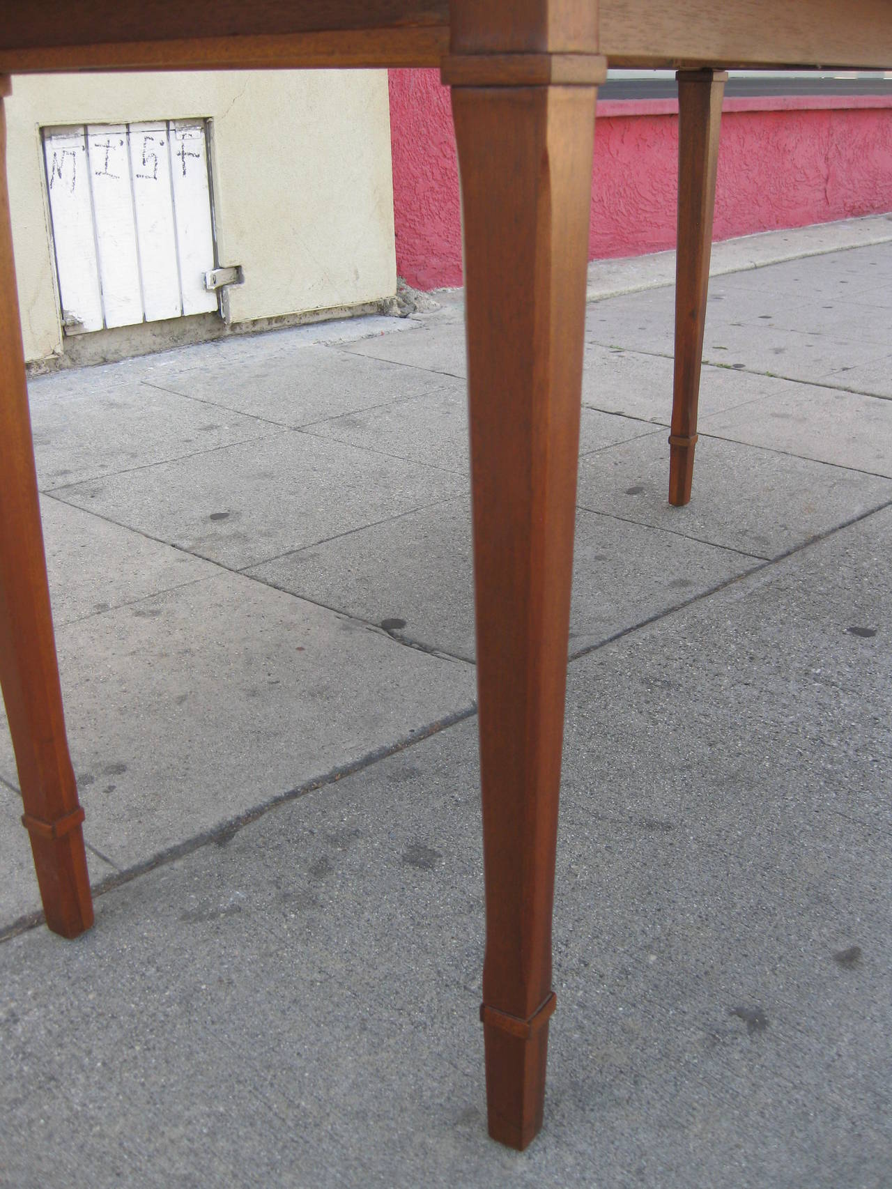 Mid-20th Century Walnut Drop-Leaf Dining or Console Table by Drexel
