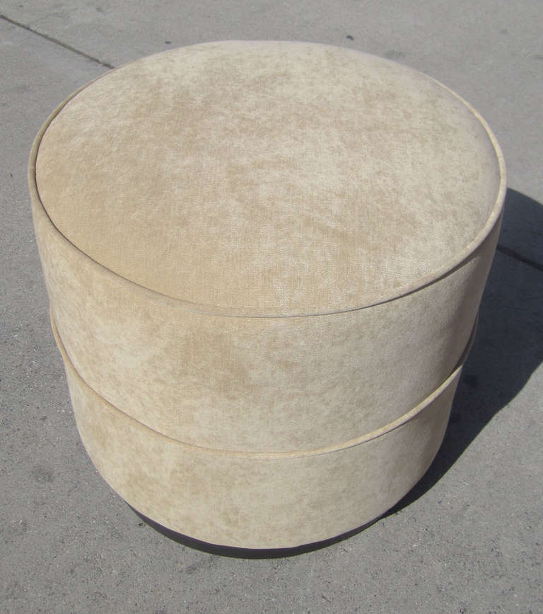 Mid-20th Century French Art Deco Ottoman / Stool by Jean Pascaud