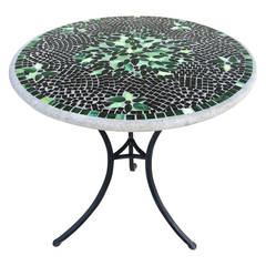 Charming Outdoor Mosaic Patio Table