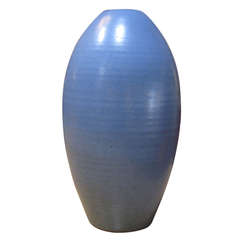 LaGardo  Tackett Tall Blue Glaze Vase for Architectural Pottery