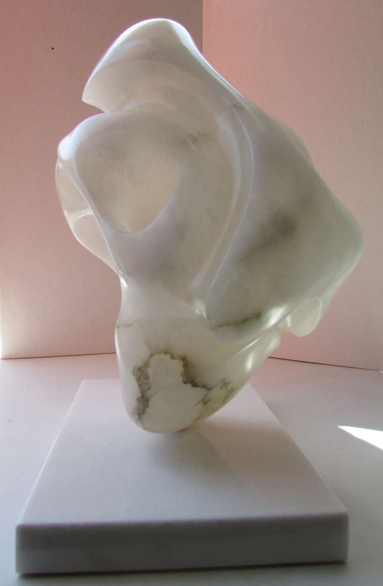 American Amorphous Alabaster Sculpture Attributed to Ilona Passino