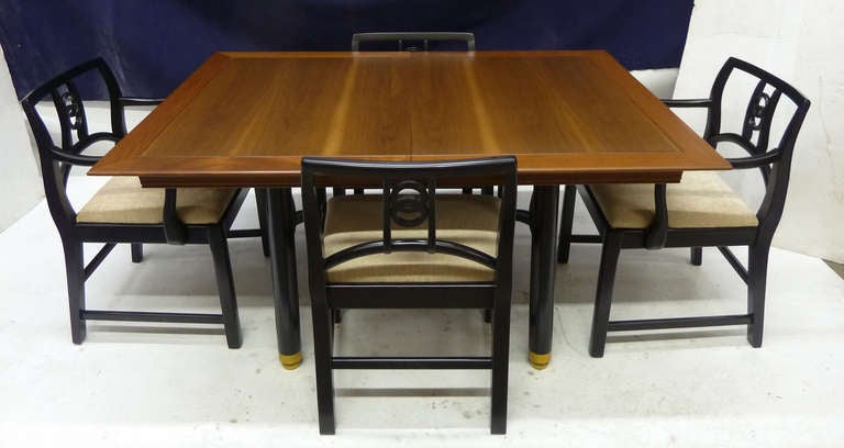 Mid-Century Modern Handsome Dining Room Set by Michael Taylor for Baker