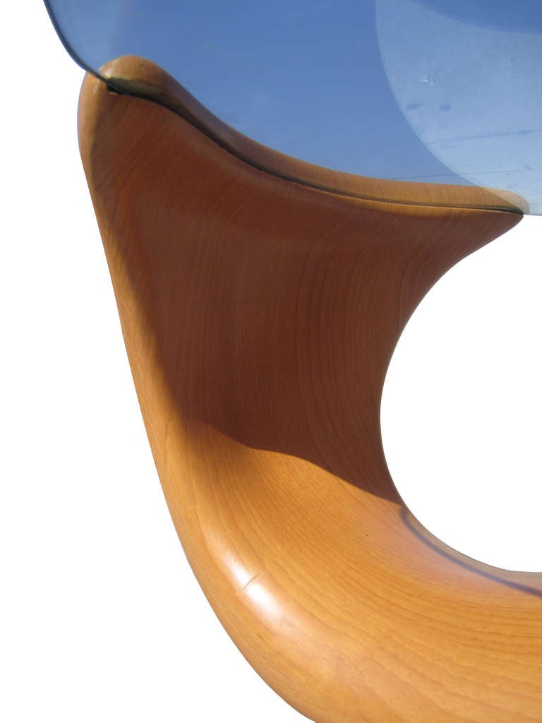 French Biomorphic 80s Coffee Table