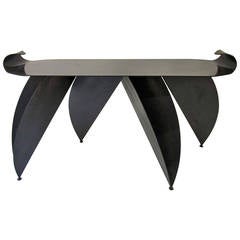 Impressive and Unique Steel Console Table
