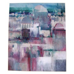 Huge Abstract Oil on Canvas by Bruce Spicer