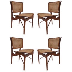 A Set of 4 Teak Dining  Chairs by Finn Juhl