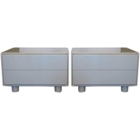 Pair of Lacquered Side Tables