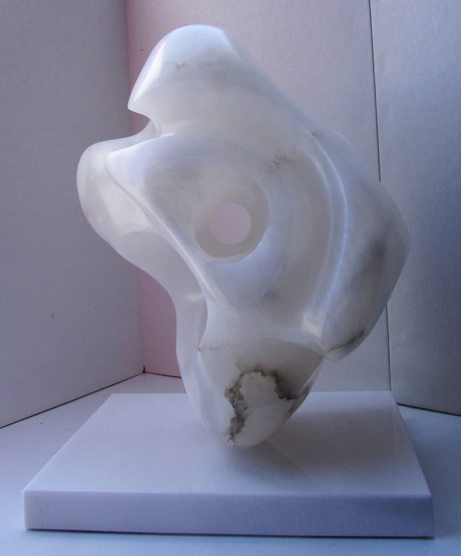 Amorphous Alabaster Sculpture Attributed to Ilona Passino