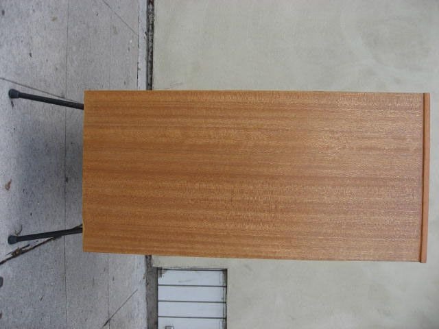 Blond Mahogany Tall Boy by Raymond Loewy for Mengel 1
