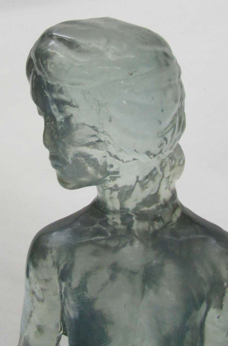Mid-Century Modern Female Nude Sculpture in Cast Resin by Dorothy C. Thorpe