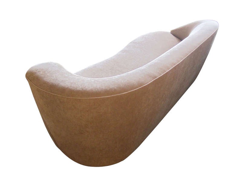 Wood Corkscrew Sofa by Vladimir Kagan