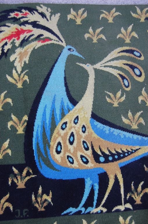 Mid-Century Modern Tapisserie française tissée du milieu du siècle dernier par Claude Bleynie