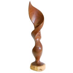 Free Form Wood Sculpture By William Wherli