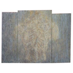 Large Scale Triptych on Canvas Signed Charles Fine
