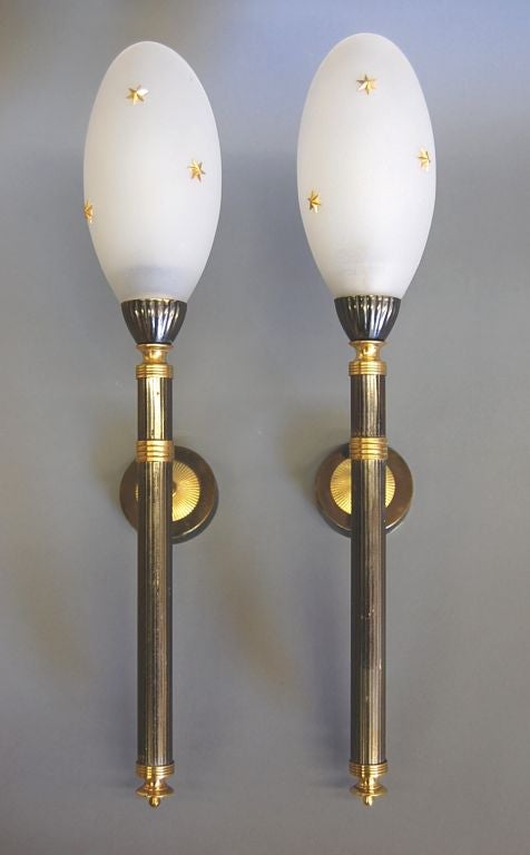 A Pair of French Sconces/ Torchiere