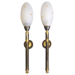 A Pair of French Sconces/ Torchiere