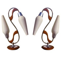 A Pair of Heifetz Rotoflex Table Lamps