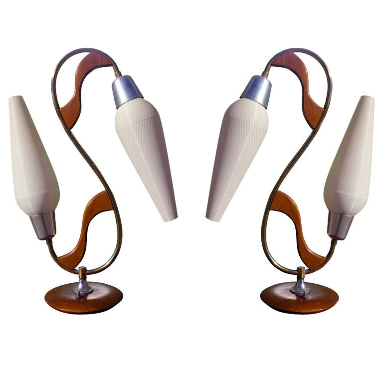 A Pair of Heifetz Rotoflex Table Lamps