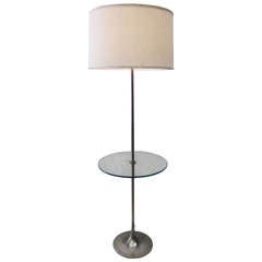 1960s Laurel Floor Lamp with Attached Glass Table