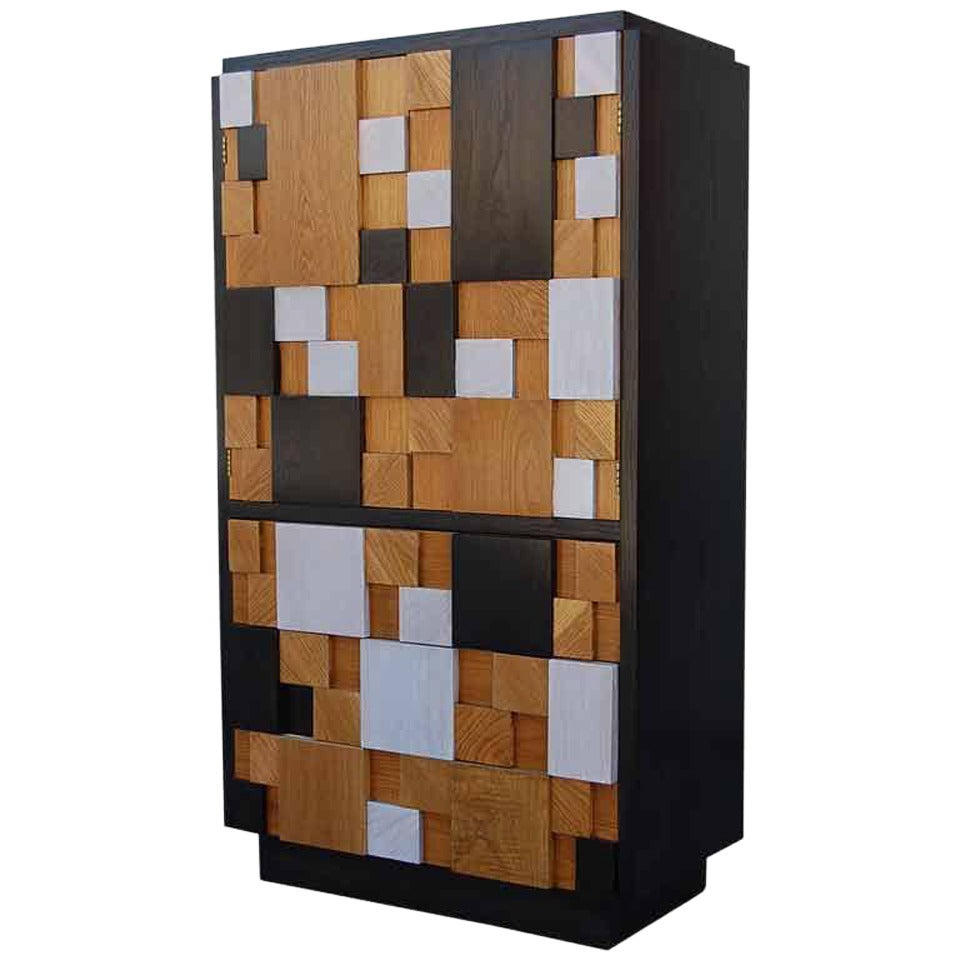 Brutalist Cabinet with Drawers by Lane