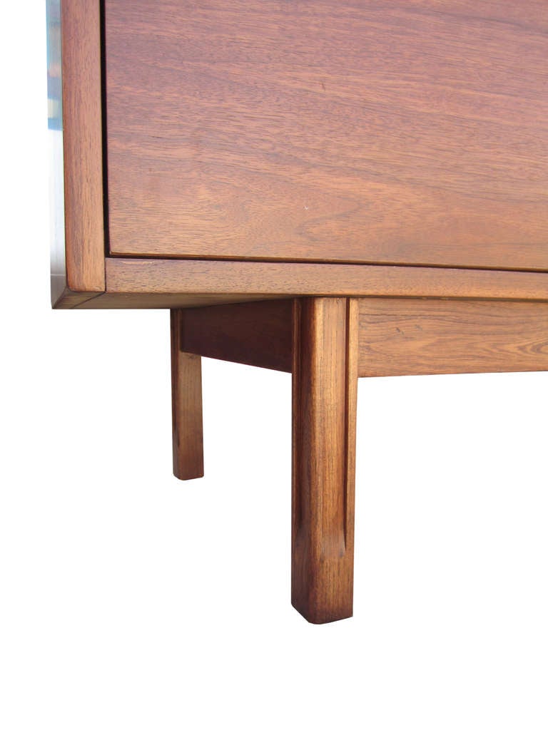 Mid-Century Modern Roll Top Desk in Walnut 2