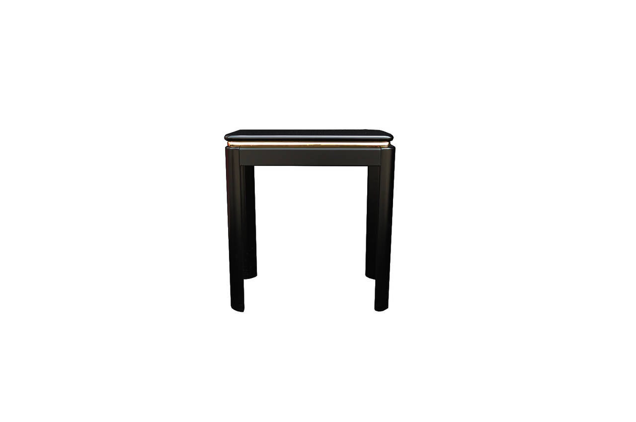Lacquered Black Lacquer Nesting Tables