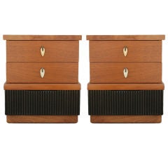 A Set of Unique Two Nightstands by American of Martinsvile