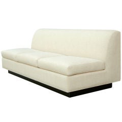 Minimal French Sofa by Pierre Folie for Jacques Charpentier